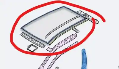 Second-hand car spare part ceiling for renault kadjar zen oem iam references 731006688r