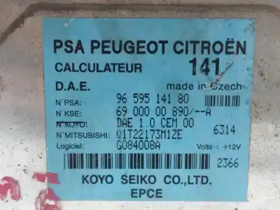 Pezzo di ricambio per auto di seconda mano modulo elettronico per citroen c2 collection riferimenti oem iam 9659514180  