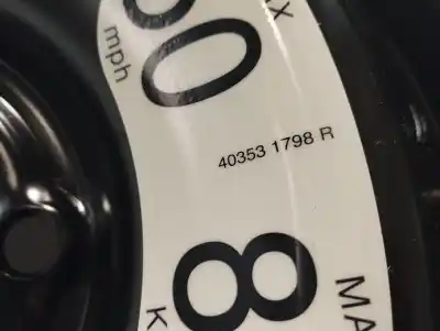 Peça sobressalente para automóvel em segunda mão estepe por renault kadjar zen referências oem iam 403531798r  