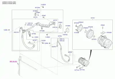 Pezzo di ricambio per auto di seconda mano tubi aria condizionata per hyundai i40 style riferimenti oem iam 977753z420