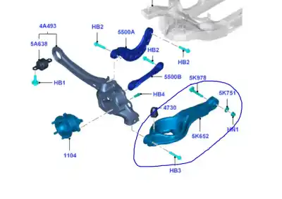 Автозапчастина б/у верхній задній правий рычаг підвіски для ford c-max trend посилання на oem iam bv615k652ah  