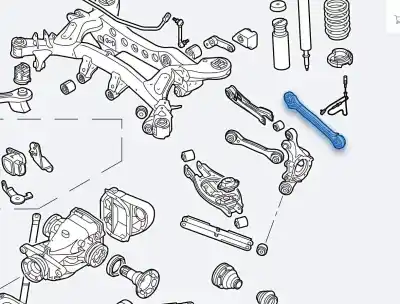 Second-hand car spare part left rear upper suspension arm for bmw x1 (e84) sdrive 18d oem iam references 33322406290  