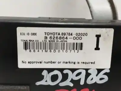 Peça sobressalente para automóvel em segunda mão módulo eletrônico por toyota auris luna referências oem iam 8978402020