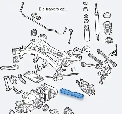 Second-hand car spare part Rear Lower Right Suspension Arm for BMW SERIE 1 BERLINA (E81/E87) 118d OEM IAM references 3332676347703  