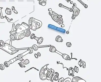Tweedehands auto-onderdeel linker onderste ophang arm voor bmw x1 (e84) sdrive 18d oem iam-referenties 33326763477