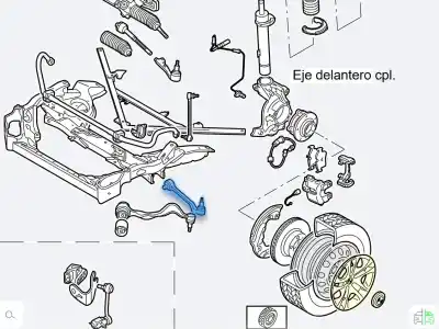 Peça sobressalente para automóvel em segunda mão braço de suspensão inferior dianteiro direito por bmw x1 (e84) sdrive 18d referências oem iam 31122405860  