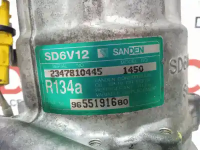 Second-hand car spare part air conditioning compressor for citroen c2 collection oem iam references 9655191680 96 551 916 80 sd6v12 1450 sd6v12 1450f 9655191680 sd6v121450 sd6v121450f
