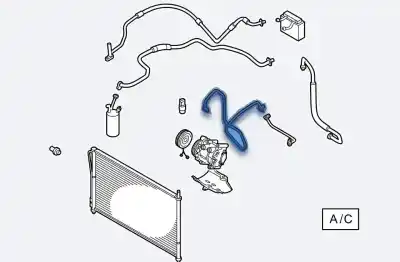 Second-hand car spare part air conditioning pipes for ford focus lim. (cb4) trend oem iam references 1741890  