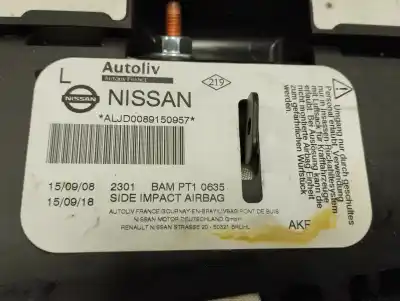 Peça sobressalente para automóvel em segunda mão airbag frontal lado esquerdo por nissan qashqai (j10) tekna referências oem iam 985h1jd00b