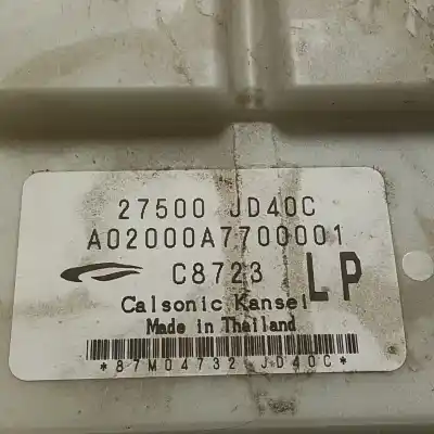 Pezzo di ricambio per auto di seconda mano Controllo Riscaldamento / Aria Condizionata per NISSAN QASHQAI (J10) Tekna Riferimenti OEM IAM 27500JD40C  
