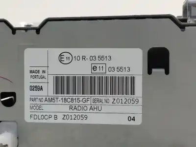 Second-hand car spare part audio system / radio cd for ford c-max trend oem iam references am5t18c815gf