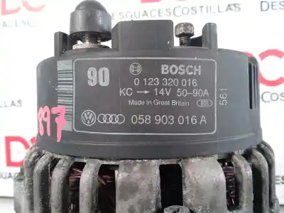 Second-hand car spare part alternator for audi a4 berlina (b5) 1.8 oem iam references 0123320016  
