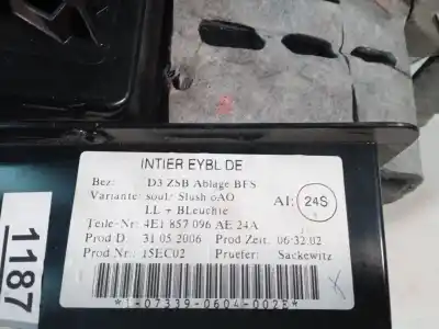 Автозапчастина б/у бардачок для audi a8 d3 (4e2, 4e8) 4.2 tdi quattro посилання на oem iam 4e1857096  