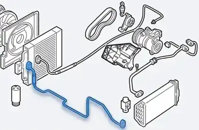 Peça sobressalente para automóvel em segunda mão tubos de ar condicionado por bmw x5 (e53) 3.0d referências oem iam 64538381544