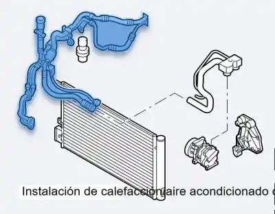 Second-hand car spare part AIR CONDITIONING PIPES for ALFA ROMEO MITO (145)  OEM IAM references 50508655  