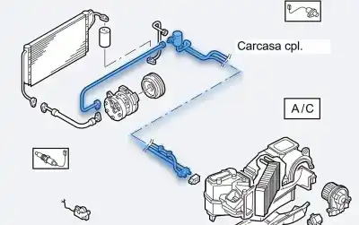 Автозапчастина б/у труби кондиціонації для seat toledo ii (1m2) 2.3 v5 20v посилання на oem iam 1j1820743l  