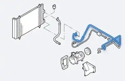Pièce détachée automobile d'occasion tuyaux de climatisation pour citroen c5 berlina lx (e) références oem iam 9650885580