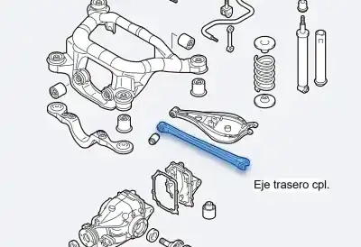 Second-hand car spare part rear lower right suspension arm for bmw serie 3 compact (e46) 318ti oem iam references 33326770813