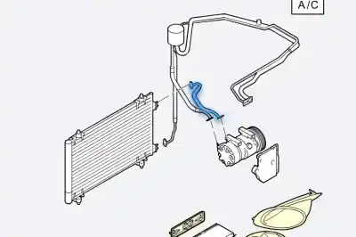 İkinci el araba yedek parçası klima borulari için citroen c4 berlina exclusive oem iam referansları 647737