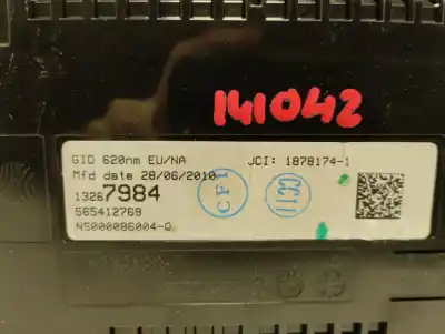 Second-hand car spare part multifunction display for opel astra j lim. cosmo oem iam references 13267984  