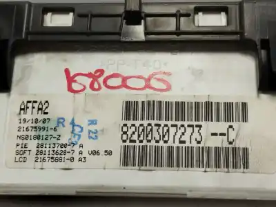 Pezzo di ricambio per auto di seconda mano display multifunzione per renault clio iii pack authentique riferimenti oem iam 8200307273  