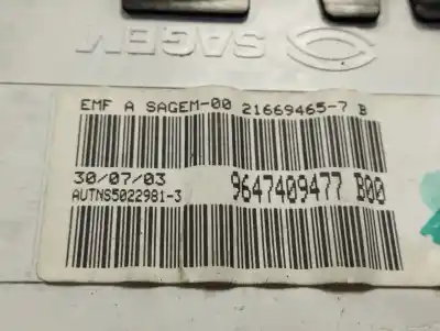 Second-hand car spare part multifunction display for citroen c2 vtr oem iam references 9647409477b00  