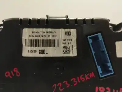 Автозапчастина б/у панель інструментів для seat ibiza (6j5) reference посилання на oem iam 6j0920800l  