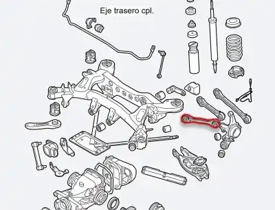 Peça sobressalente para automóvel em segunda mão BRAÇO DE SUSPENSÃO TRASEIRO SUPERIOR DIREITO por BMW SERIE 1 BERLINA (E81/E87) 118d Referências OEM IAM 3332676542510  