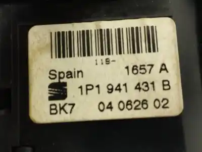 Автозапчастина б/у УПРАВЛІННЯ СВІТЛОМ для SEAT LEON (1P1)  Посилання на OEM IAM 1P1941431B  
