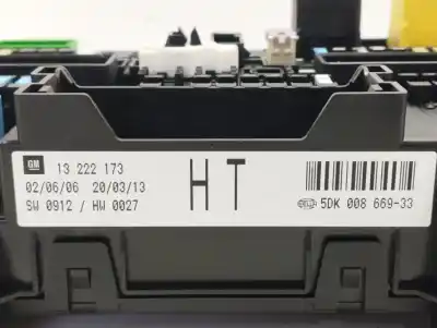 Автозапчасти б/у БЛОК РЕЛЕ/ПРЕДОХРАНИТЕЛЕЙ за OPEL ASTRA H BERLINA  ссылки OEM IAM 5DK00866933  