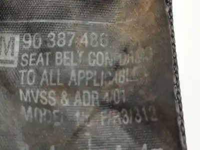 Second-hand car spare part rear right seat belt for opel corsa b base oem iam references 90387486  