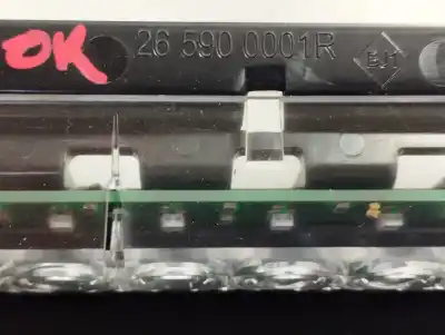 Peça sobressalente para automóvel em segunda mão farolim de travão central por renault laguna iii authentique referências oem iam 265900001r