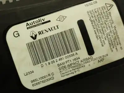 Peça sobressalente para automóvel em segunda mão airbag frontal lado esquerdo por renault laguna iii expression referências oem iam 985l10001r