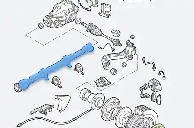 Pezzo di ricambio per auto di seconda mano trasmissione centrale per bmw serie 3 berlina (e46) 320d riferimenti oem iam 26111229569