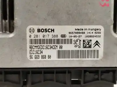 Second-hand car spare part ecu engine control for citroen c3 lx oem iam references 0281017388