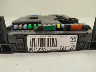 Second-hand car spare part fuse box unit for citroen c3 lx oem iam references 9674016980