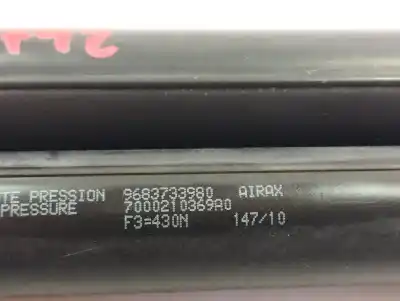 Second-hand car spare part tailgate gas strut for citroen c3 lx oem iam references 9683733980  