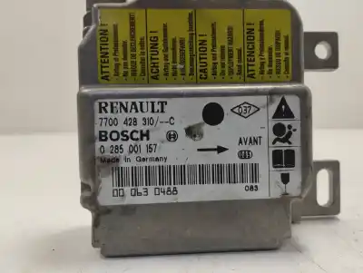 Автозапчастина б/у блок управління подушками безпеки для renault clio ii fase i (b/cbo) 1.4 alize 75 cv / 55 kw посилання на oem iam 7700428310c  