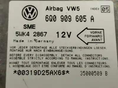Автозапчастина б/у блок управління подушками безпеки для seat toledo (1m2) signo посилання на oem iam 6q0909605a