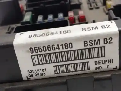 Second-hand car spare part FUSE BOX UNIT for PEUGEOT 206 BERLINA  OEM IAM references 9650664180  