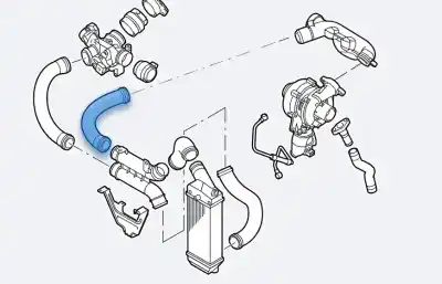 Автозапчасти б/у напорная труба турбонагнетателя за citroen c5 break sx ссылки oem iam 0382ec
