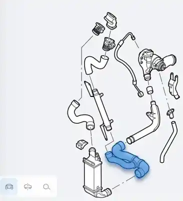 Peça sobressalente para automóvel em segunda mão tubo de pressão do turbo por citroen c5 berlina 2.2 hdi vivace referências oem iam 0382v7