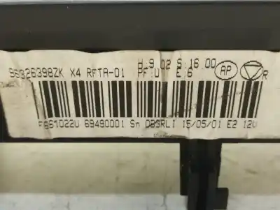 Peça sobressalente para automóvel em segunda mão comando de sofagem (chauffage / ar condicionado)  por citroen c5 berlina 2.2 hdi vivace referências oem iam 96326398zk