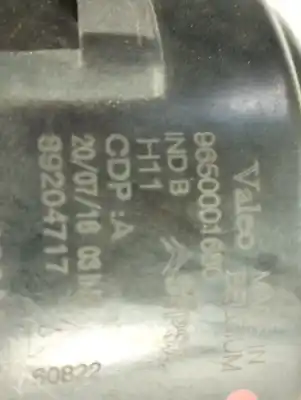 Peça sobressalente para automóvel em segunda mão FAROL / PROJETOR DE NEVOEIRO DIREITO por CITROEN C5 BERLINA  Referências OEM IAM 6206E1  