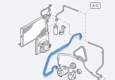 Gebrauchtes Autoersatzteil ROHRE DER KLIMAANLAGE zum MITSUBISHI SPACE STAR (DG0) 1600 OEM-IAM-Referenzen MR460267  