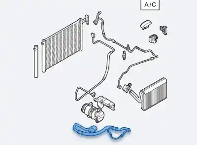 Peça sobressalente para automóvel em segunda mão Tubos De Ar Condicionado por BMW SERIE 1 BERLINA (E81/E87) 118d Referências OEM IAM 64536989309  