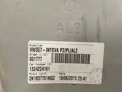 Автозапчасти б/у регулятор стекла переднего левого за volkswagen caddy ka/kb (2c) kasten ссылки oem iam 2k1837751k  
