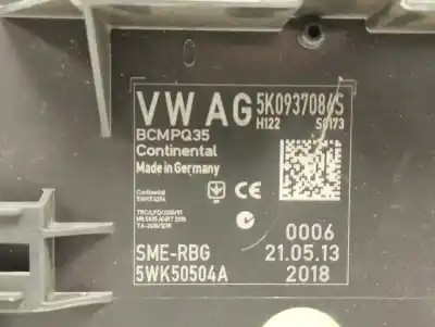 Автозапчасти б/у блок реле/предохранителей за volkswagen caddy ka/kb (2c) kasten ссылки oem iam 5k0937086s  