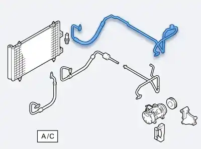 Peça sobressalente para automóvel em segunda mão tubos de ar condicionado por peugeot 407 st sport pack referências oem iam 647773