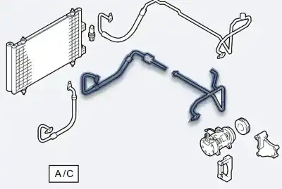 Peça sobressalente para automóvel em segunda mão tubos de ar condicionado por peugeot 407 st sport pack referências oem iam 6477e9